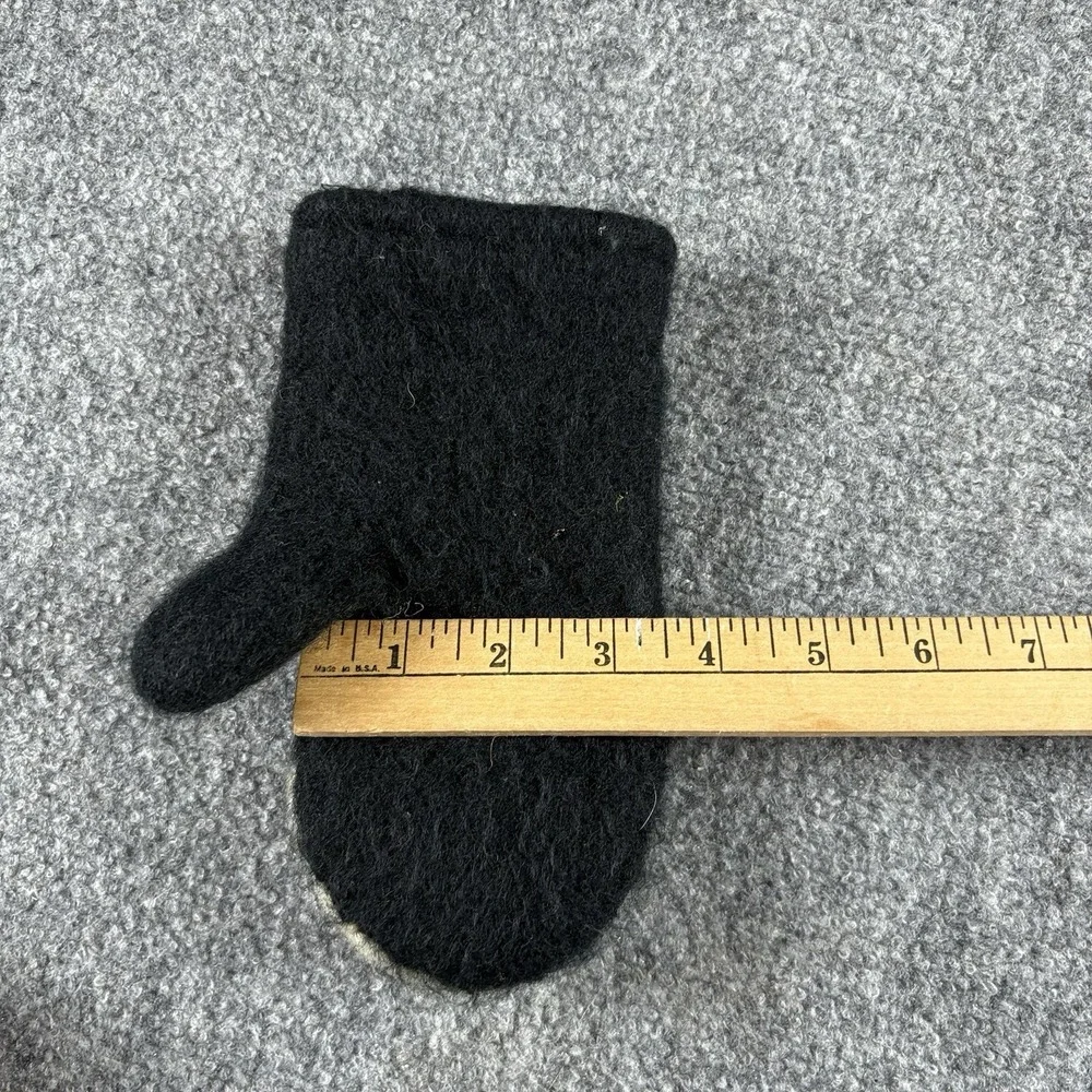 Knitwits DeLux 3D Penguin Mittens Women One Size Black Wool Knit Novelty Winter